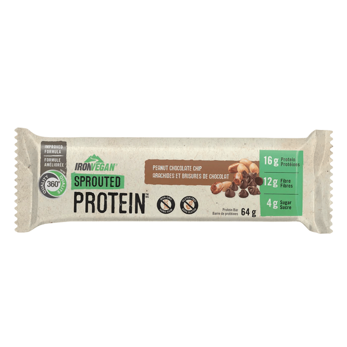 Iron Vegan Sprouted Protein Bars 64 Grams - Nutrition Plus