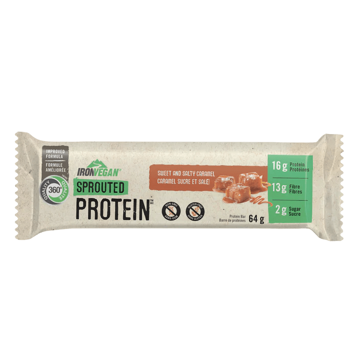 Iron Vegan Sprouted Protein Bars 64 Grams - Nutrition Plus