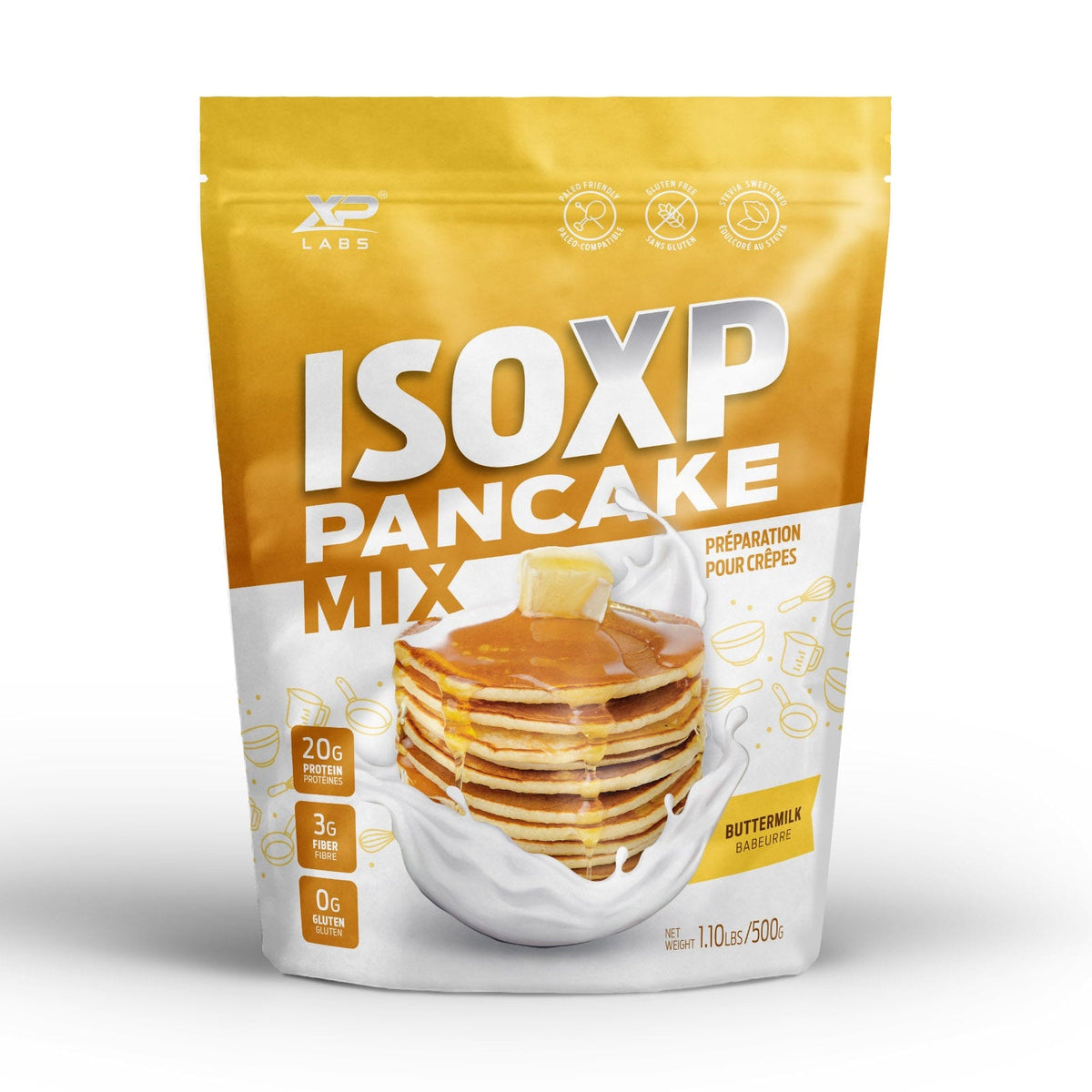 ISO XP Prebiotic Pancake Mix -Chocolate Chips 500 Grams - Nutrition Plus