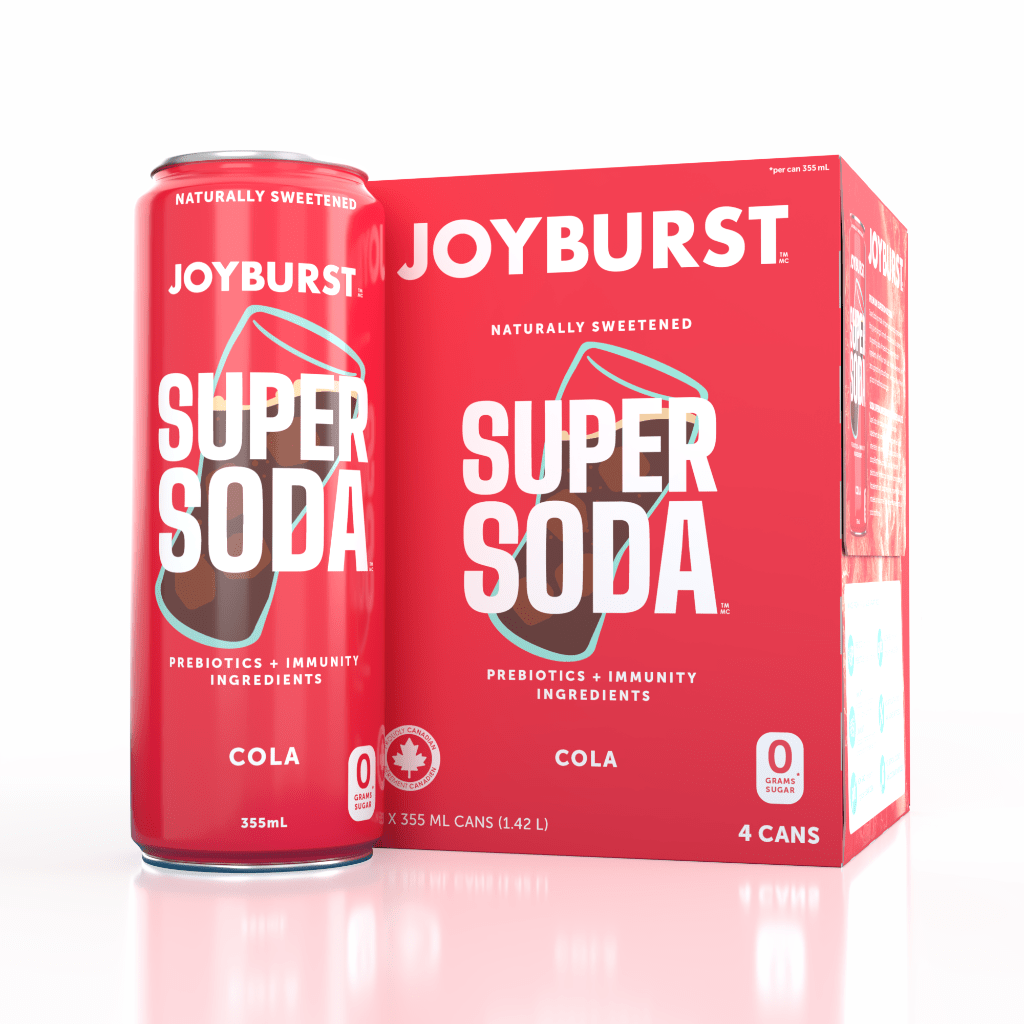 Joyburst Energy Drink Super Soda Cola, 4*355mL - Nutrition Plus