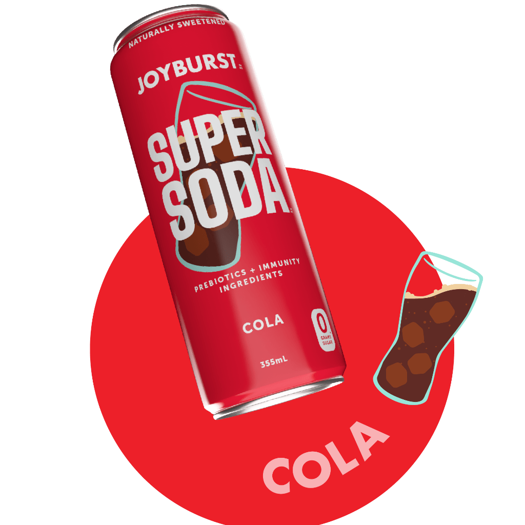 Joyburst Energy Drink Super Soda Cola, 4*355mL - Nutrition Plus