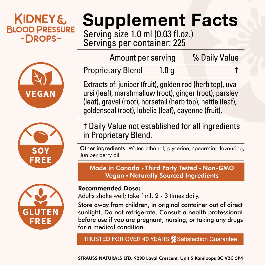 Kidney & Blood Pressure Drops™ - Diuretic Supplement 100mL - Nutrition Plus