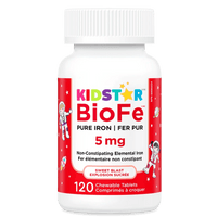 Thumbnail for Kidstar BioFe Pure Iron 5mg 120 Chewable Tablets - Nutrition Plus