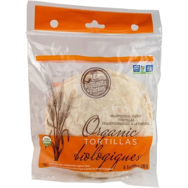 La Tortilla Factory Organic Tortillas - 216 g - Nutrition Plus