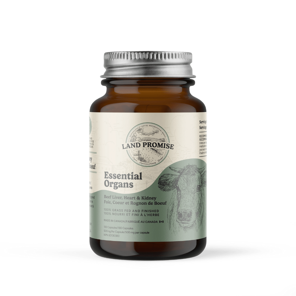 Land Promise Essential Organs 180 Capsules, Grass Fed - Nutrition Plus