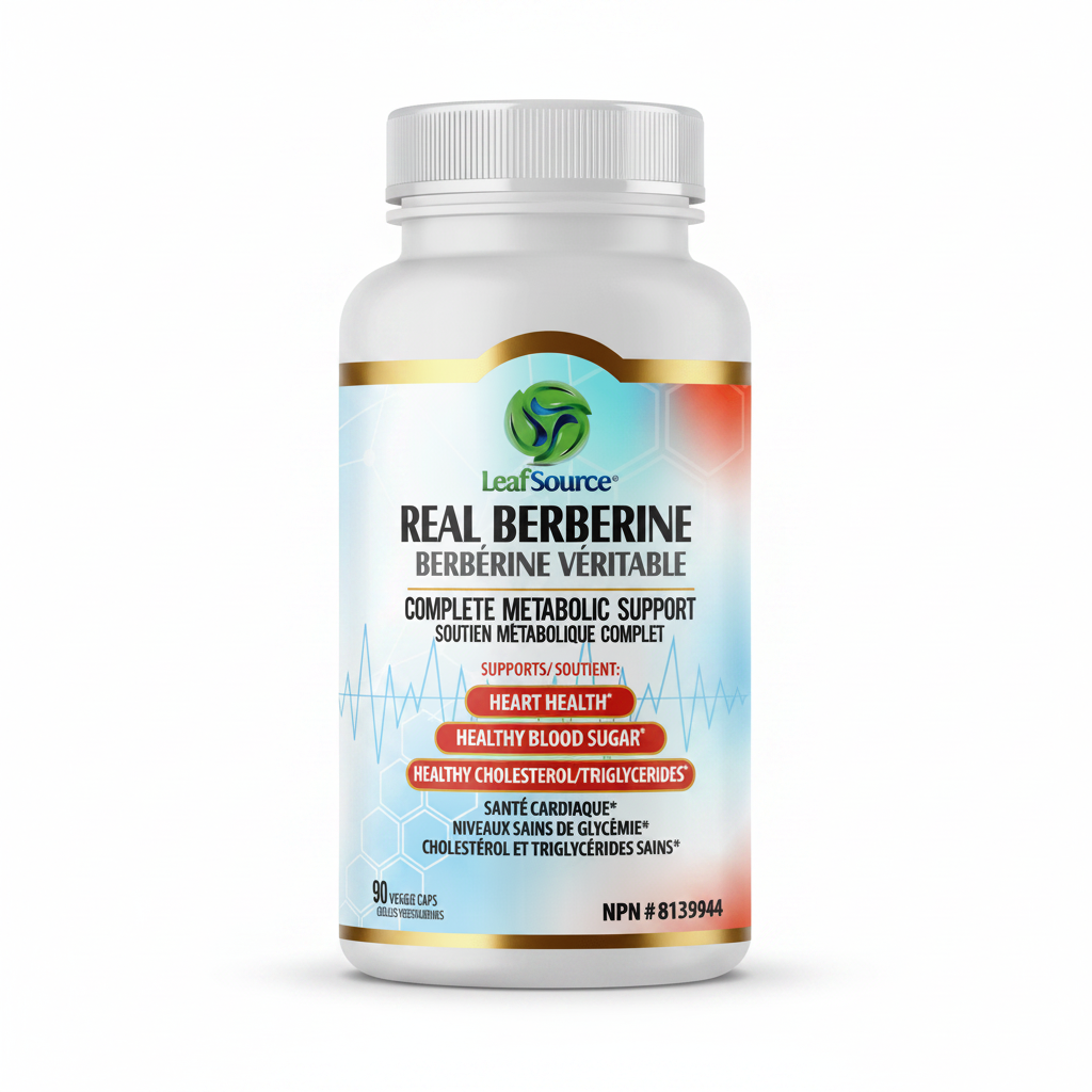 LeafSource® Real Berberine 90 Veg Capsules - Nutrition Plus