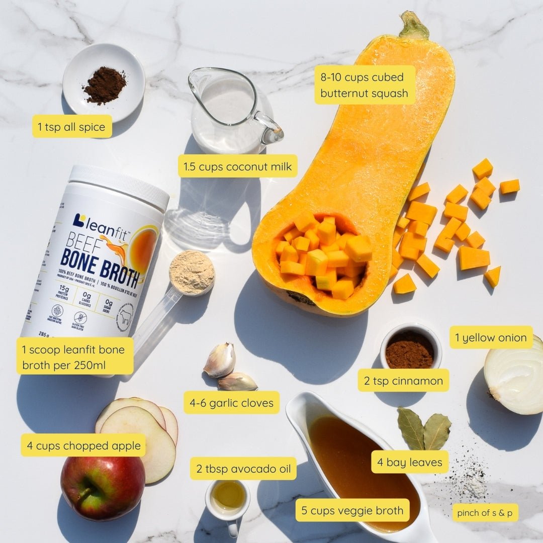LeanFit Beef Bone Broth Powder 285 Grams - Nutrition Plus