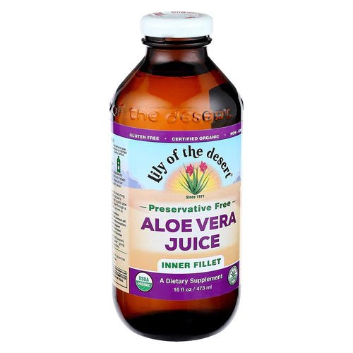 Lily Of The Desert Aloe Vera Juice 473mL, Inner Fillet, Preservative Free - Nutrition Plus