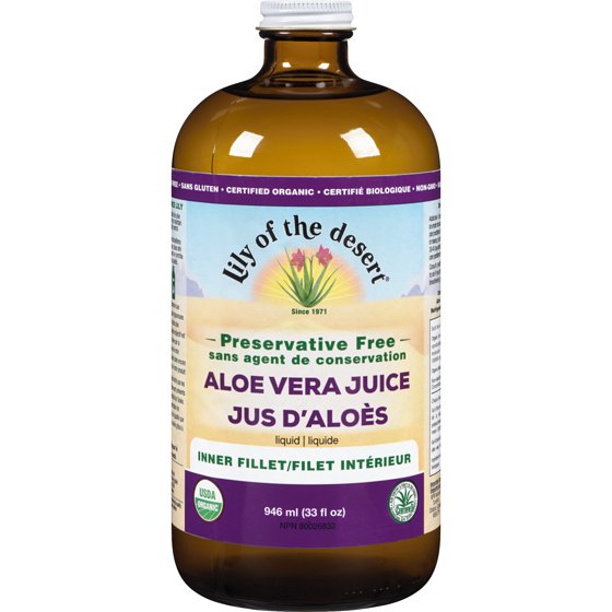 Lily Of The Desert Aloe Vera Juice 946mL, Inner Fillet, Preservative Free - Nutrition Plus