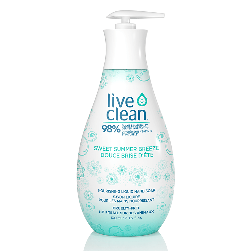 Live Clean Moisturizing Hand Soap, Sweet Summer Breeze, 500mL - Nutrition Plus