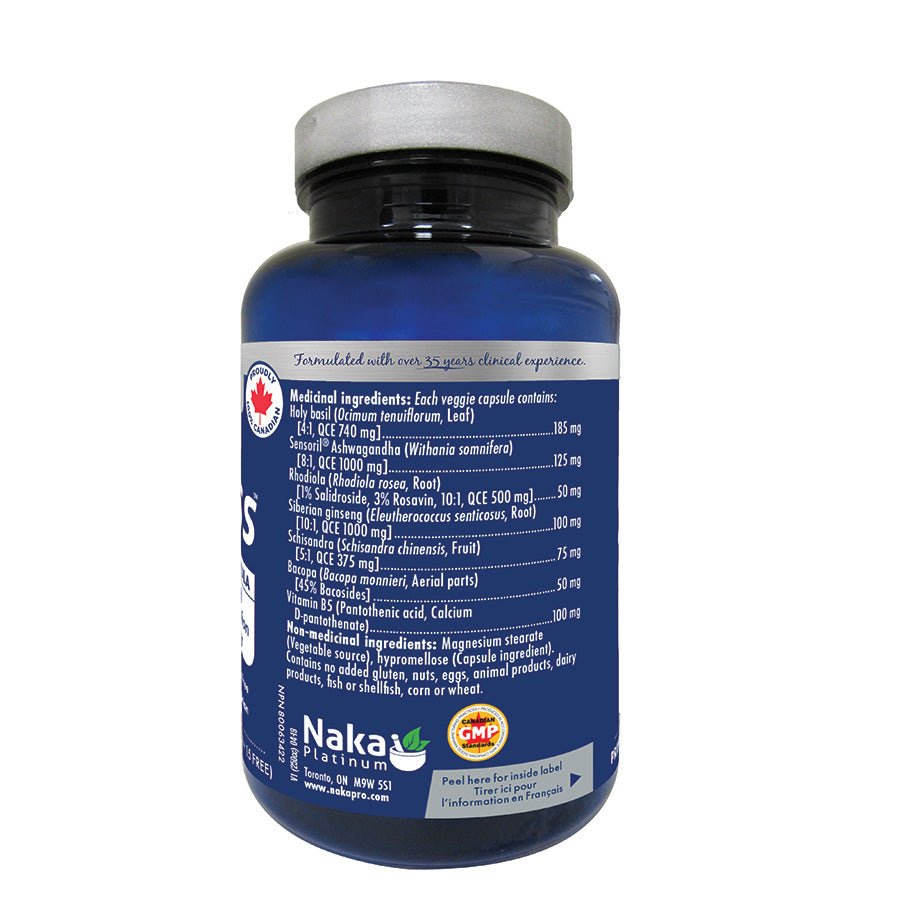 Naka Adrenal Calm 75 Veg Capsules - Nutrition Plus