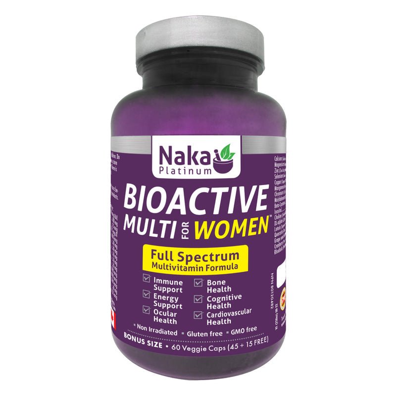 Naka BioActive Multi For Women 60 Veg Capsules, Full Spectrum - Nutrition Plus