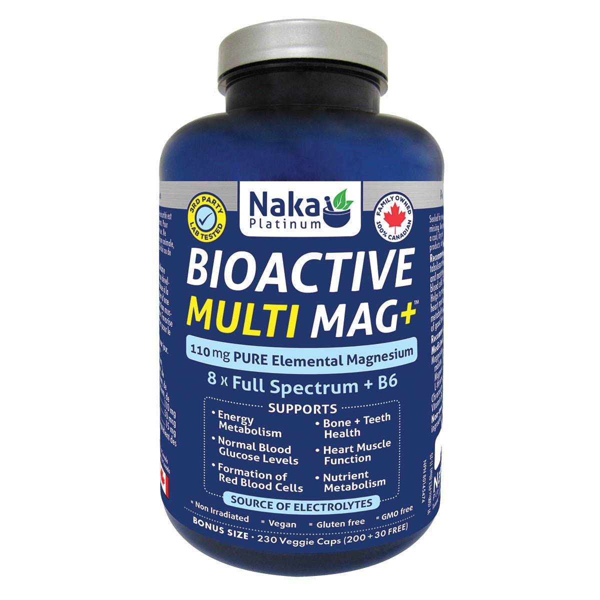 Naka Bioactive Multi Mag+ 230 Veg Capsules - Nutrition Plus