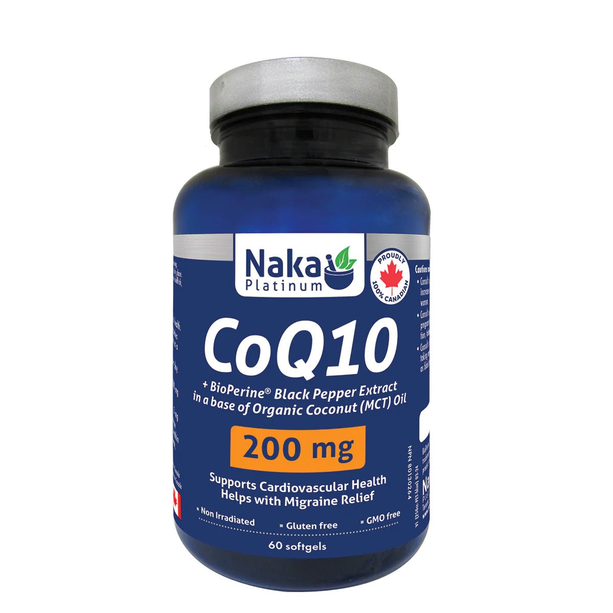 Naka CoQ10 200mg 60 Softgels - Nutrition Plus