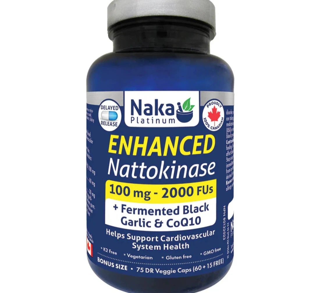 Naka Enhanced Nattokinase 100 Mg 75 Delayed Release Veg Capsules - Nutrition Plus