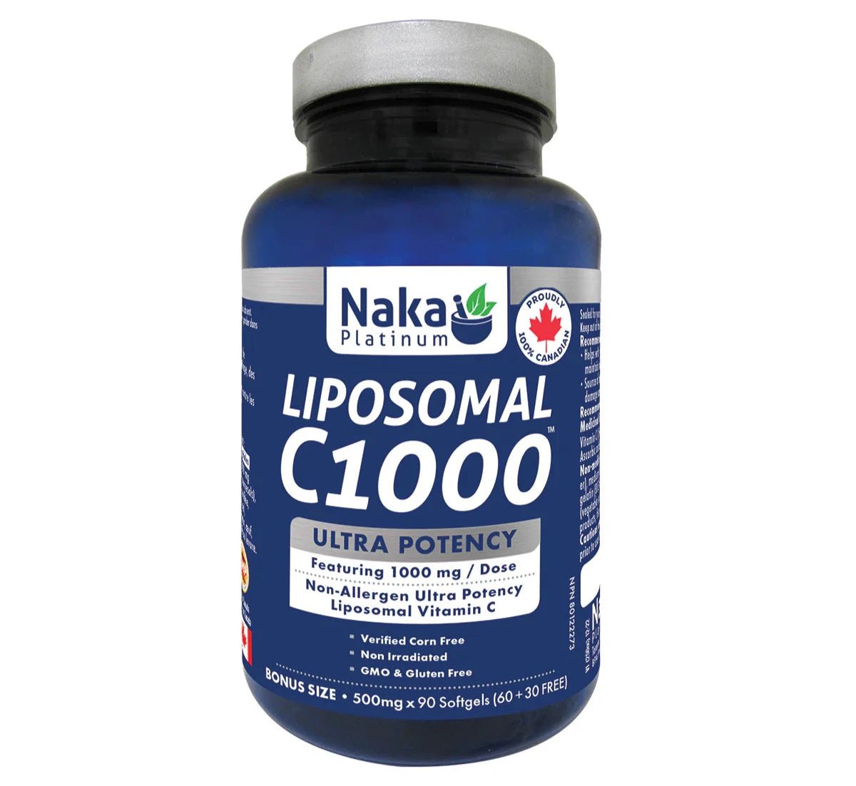 Naka Liposomal C 1,000mg - Nutrition Plus