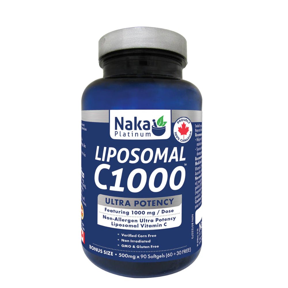 Naka Liposomal C 1,000mg Ultra Potency 90 Softgels - Nutrition Plus