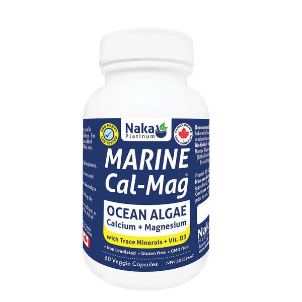Naka Marine Cal - Mag Ocean Algae 60 Veg Capsules - Nutrition Plus