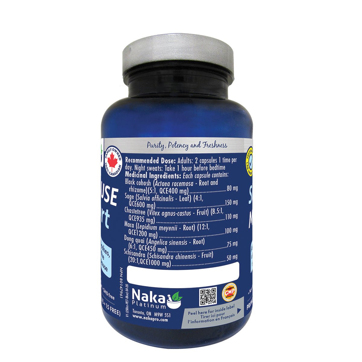 Naka Menopause Support 60 Veg Capsules - Nutrition Plus