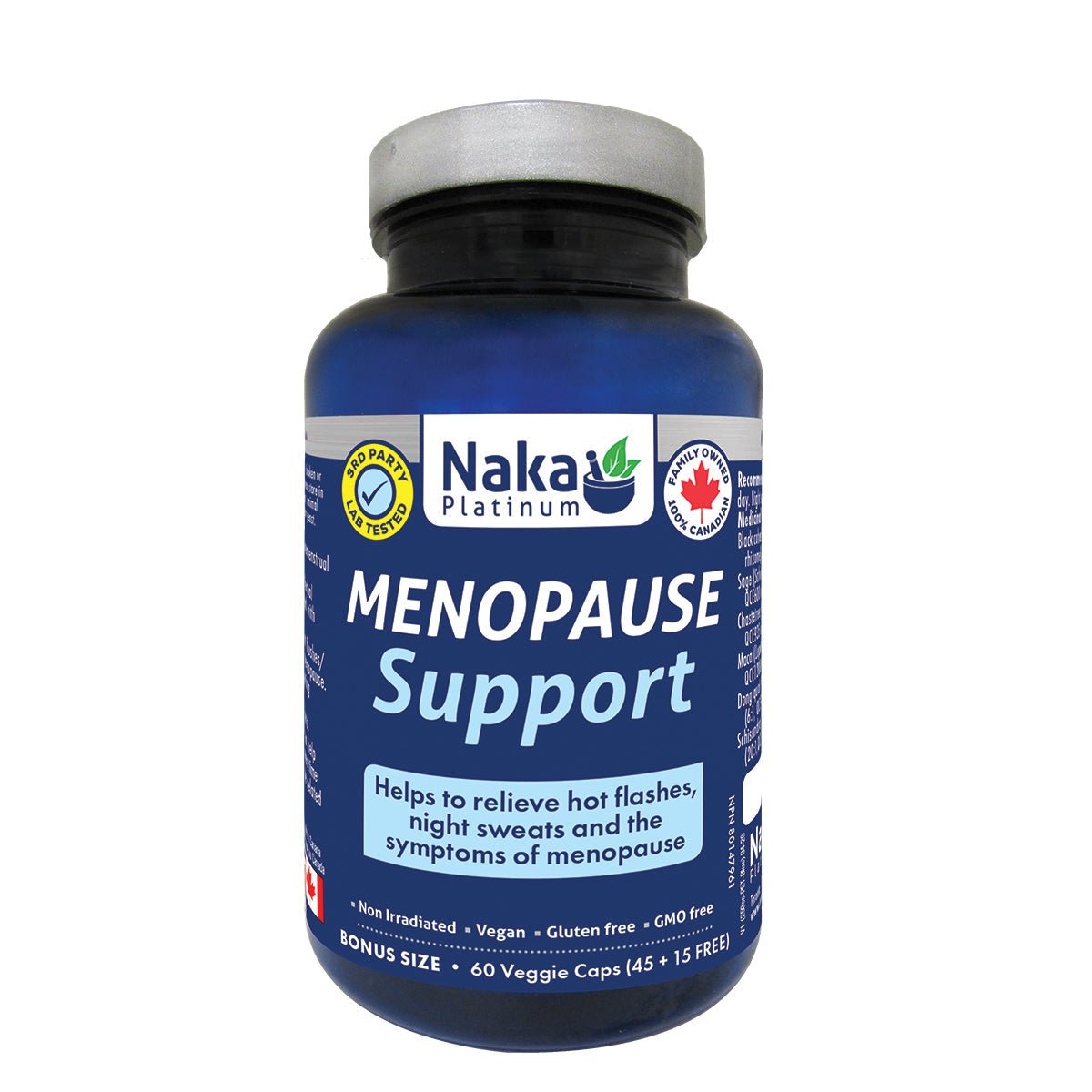 Naka Menopause Support 60 Veg Capsules - Nutrition Plus
