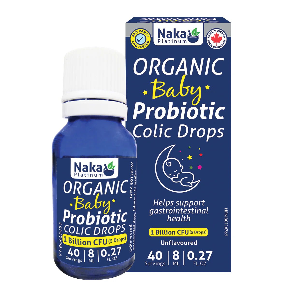 Naka Organic Baby Probiotic Colic Drops 8mL - Nutrition Plus