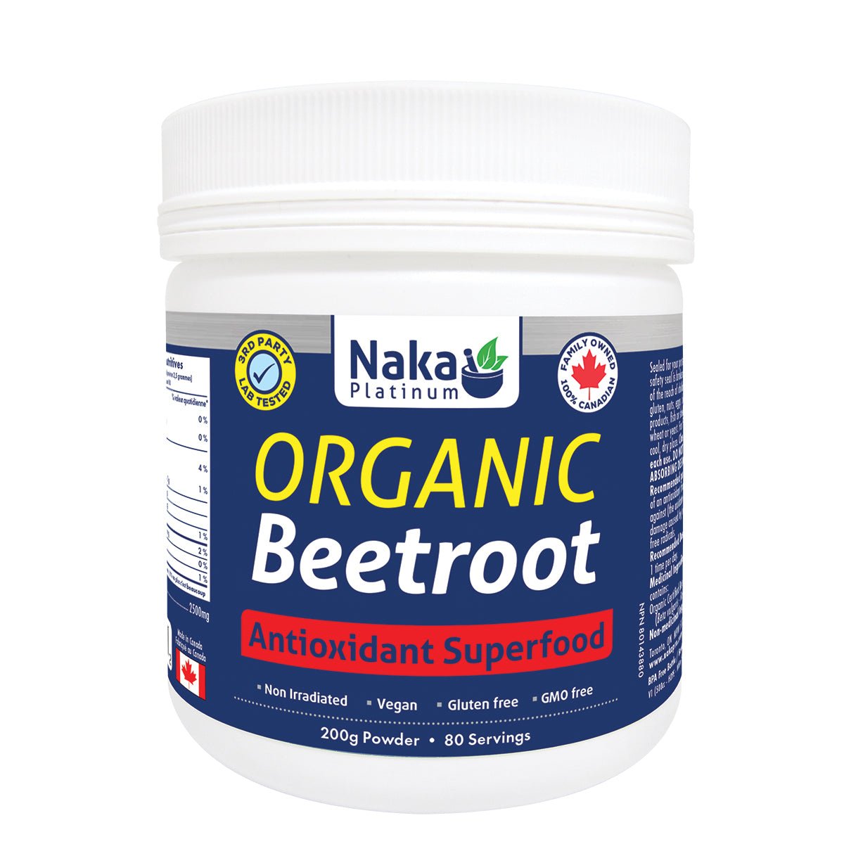 Naka Organic Beetroot Powder 200 Grams - Nutrition Plus