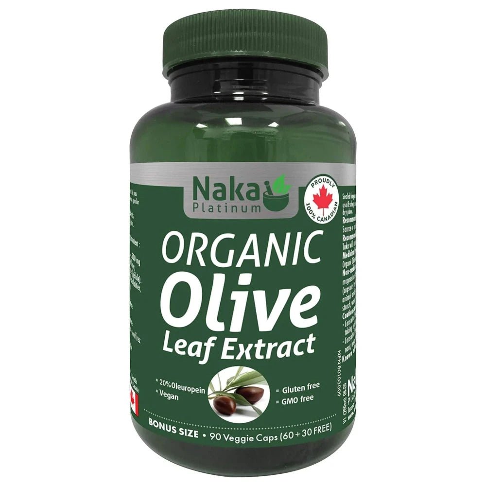 Naka Organic Olive Leaf Extract 90 Veg Capsules - Nutrition Plus