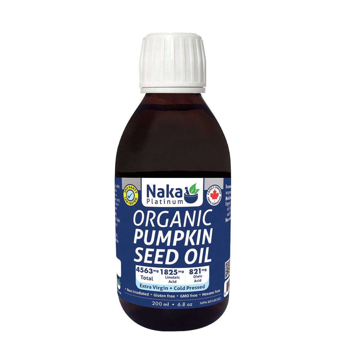 Naka Organic Pumpkin Seed Oil 200mL - Nutrition Plus