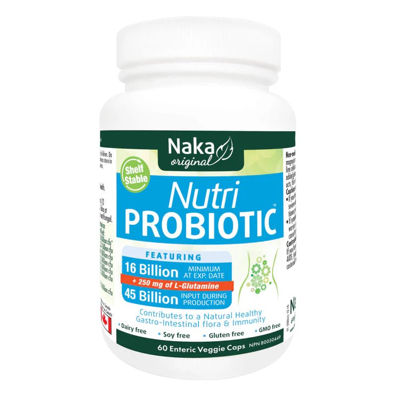 Naka Probiotic 60 Veg Capsules, Shelf Stable - Nutrition Plus