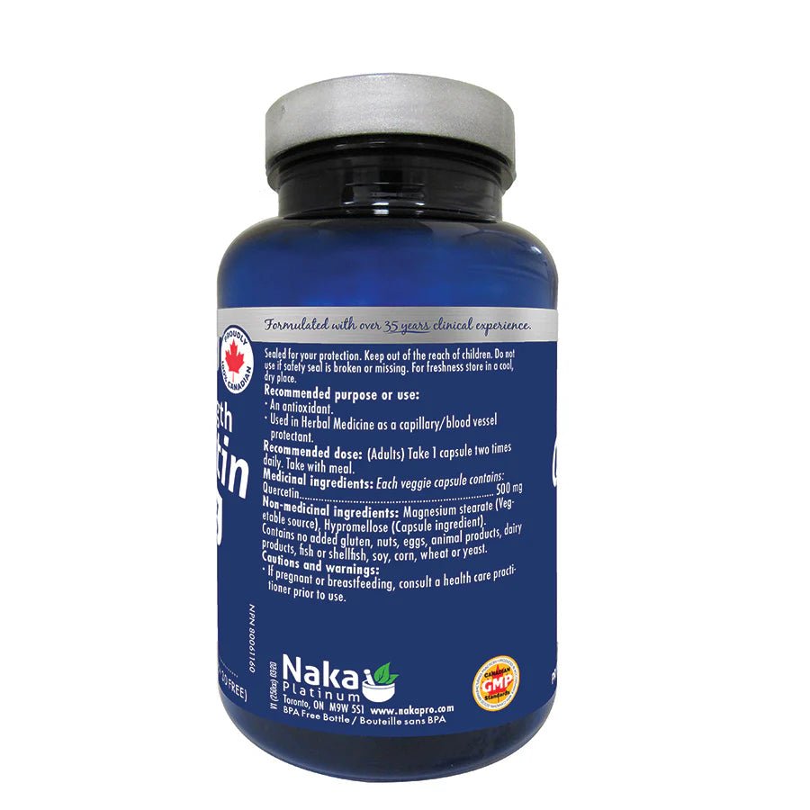 Naka Quercetin 500mg 120 Veg Capsules - Nutrition Plus