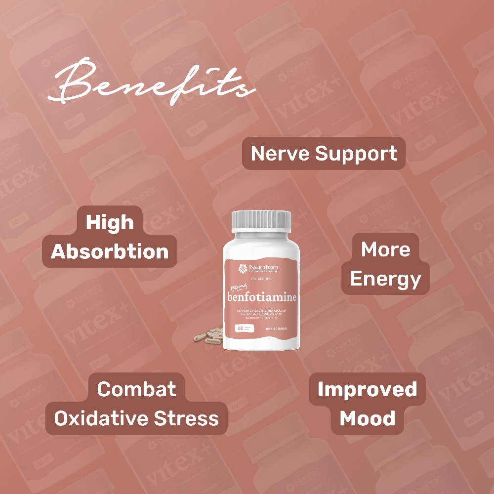 Nanton Benfotiamine B1 150 Capsules - Nutrition Plus