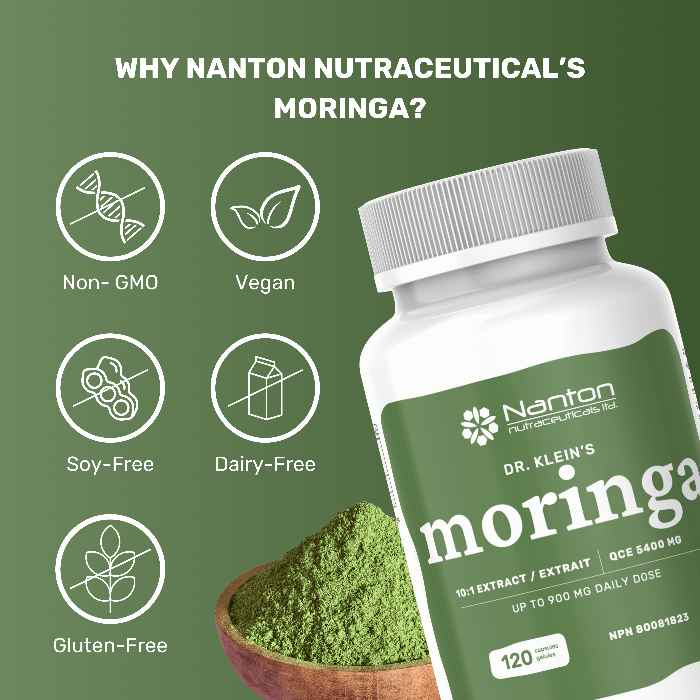 Nanton Moringa Leaf 120 Veg Capsules - Nutrition Plus