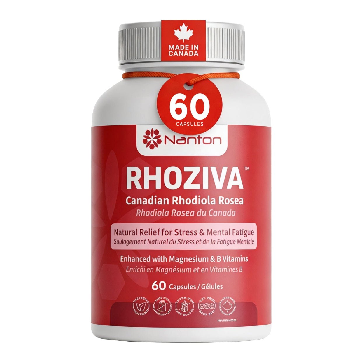 Nanton Rhoziva 60 Veg Bottle Capsules - Nutrition Plus