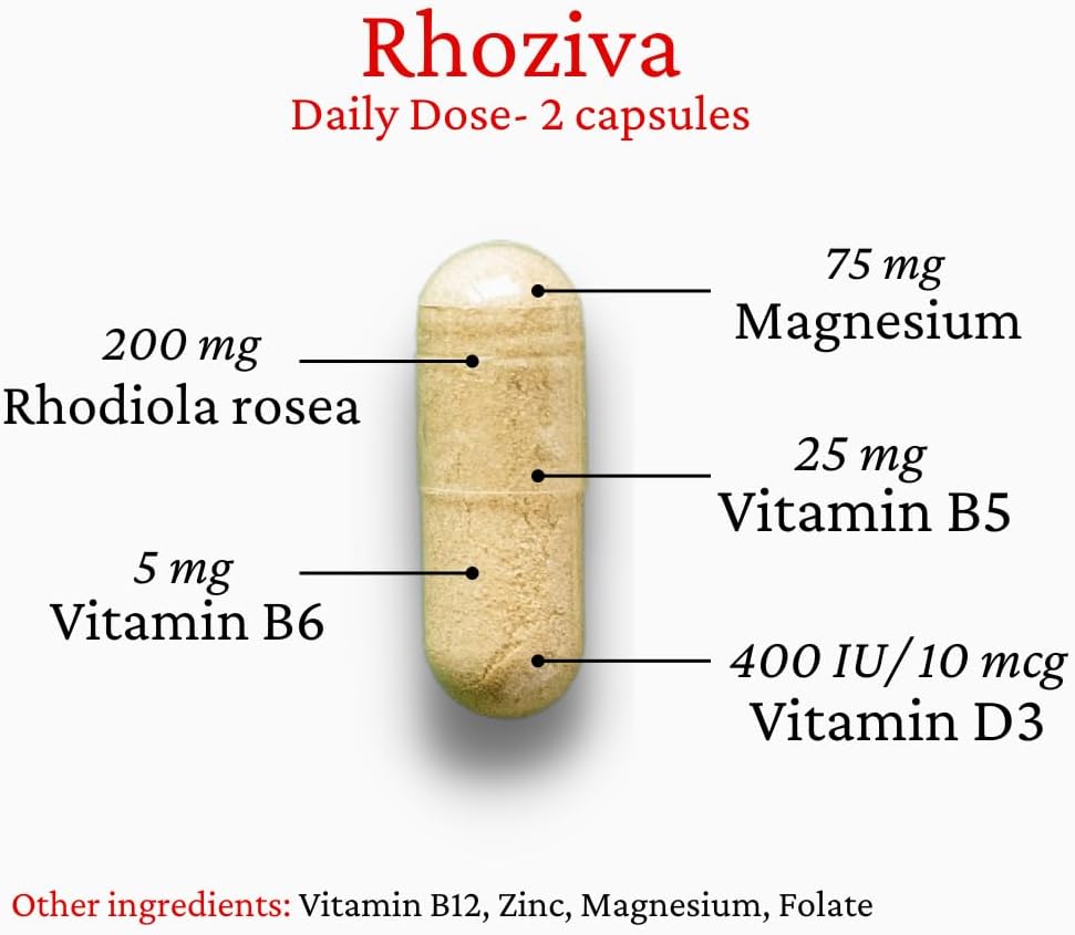 Nanton Rhoziva 60 Veg Bottle Capsules - Nutrition Plus
