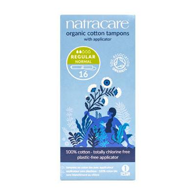 Natracare Cotton Tampons Regular 16s with Applicator - Nutrition Plus