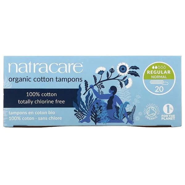 Natracare Cotton Tampons Regular 20 CT - Nutrition Plus