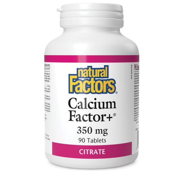 Natural Factors Calcium Factors 350mg 90 Tablets - Nutrition Plus