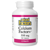 Thumbnail for Natural Factors Calcium Factors 350mg 90 Tablets - Nutrition Plus