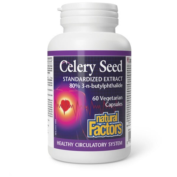 Natural Factors Celery Seed 60 Capsules - Nutrition Plus