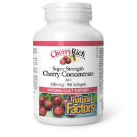 Thumbnail for Natural Factors CherryRich Super Strength Cherry Concentrate 90 Softgels - Nutrition Plus