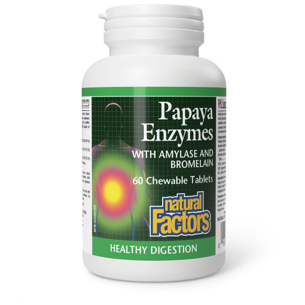 Natural Factors Chewable Papaya Enzymes - Nutrition Plus