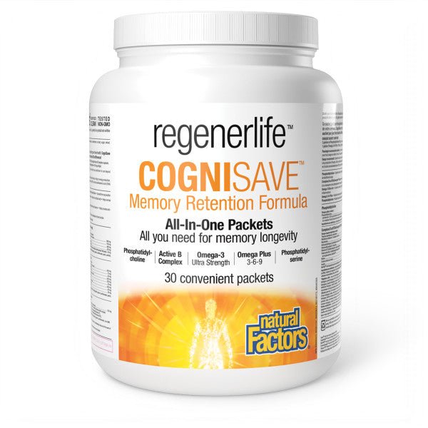 Natural Factors CogniSave, Regenerlife 30 Packets - Nutrition Plus