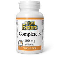 Thumbnail for Natural Factors Complete B 100 mg Time - Released Tablets - Nutrition Plus