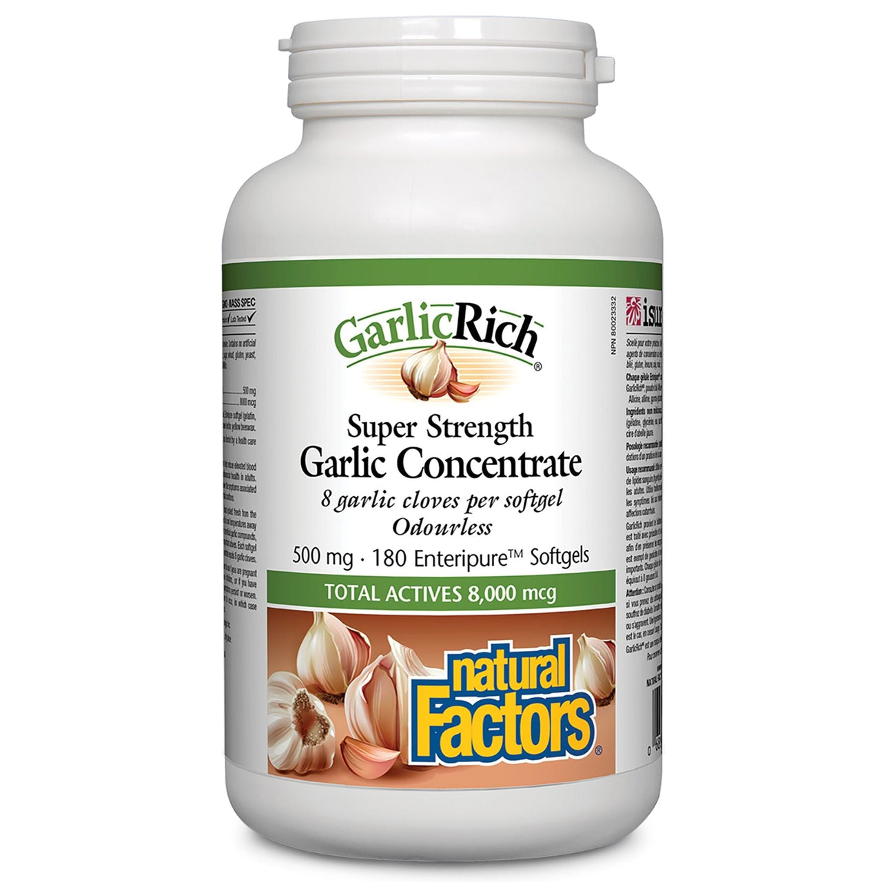 Natural Factors GarlicRich Super Strength Garlic Concentrate Softgels - Nutrition Plus