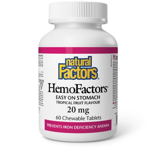 Natural Factors HemoFactors 20mg 60 Chewable Tablets - Nutrition Plus