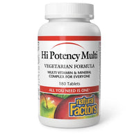 Thumbnail for Natural Factors Hi Potency Multi Vegetarian Formula - Nutrition Plus