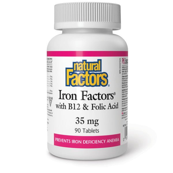 Natural Factors Iron Factors 90 Tablets - Nutrition Plus