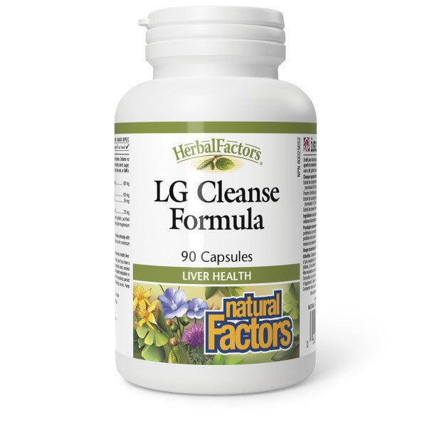 Natural Factors LG Cleanse Formula, HerbalFactors 90 Capsules - Nutrition Plus