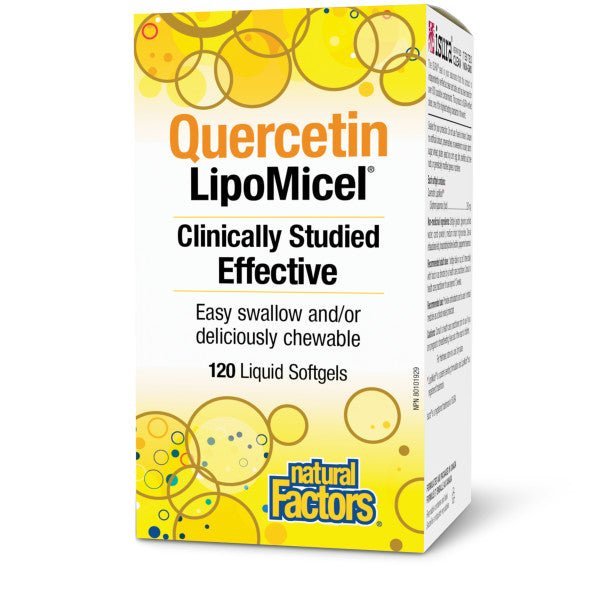 Natural Factors LipoMicel Quercetin 250mg Softgels - Nutrition Plus