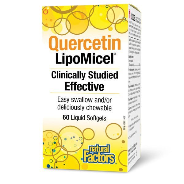 Natural Factors LipoMicel Quercetin 250mg Softgels - Nutrition Plus